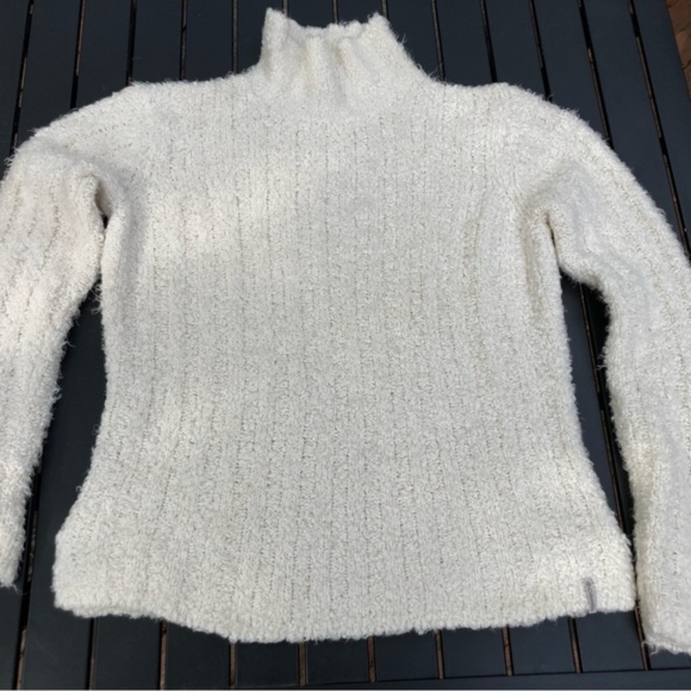 Columbia, Woman's Knit Off White Chunky Turtleneck, Sweater, Size XL